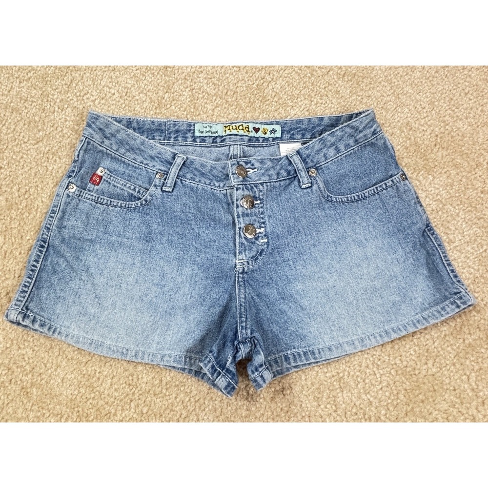 Mudd Vintage Y2K Denim Shorts 11 Blue Jean Booty Shorts 90's Retro